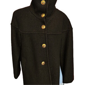 Nine West Wool Rayon Blend Military Style Jacket Coat 14